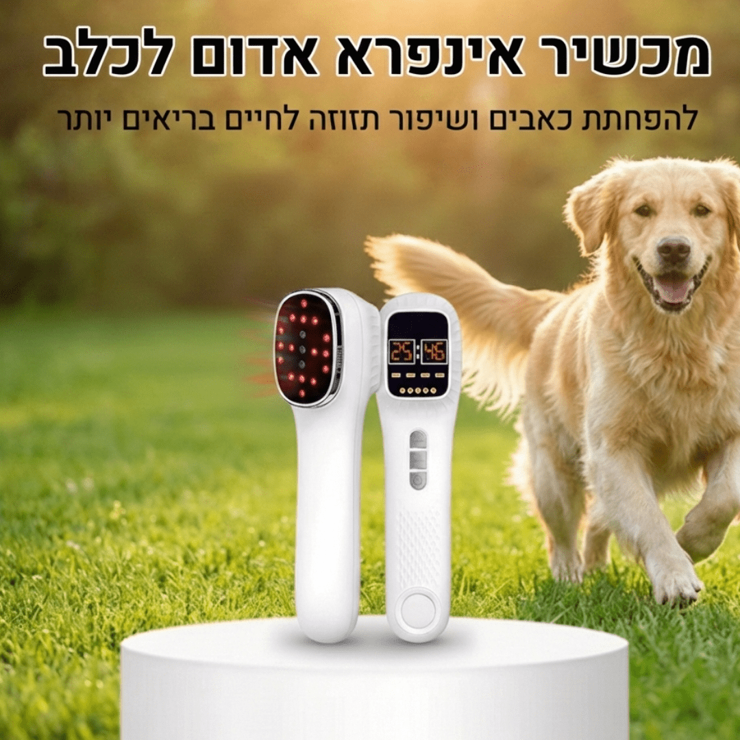 מכשיר אור אינפרה אדום לכלב לריפוי כאבים - Pawfect D&C